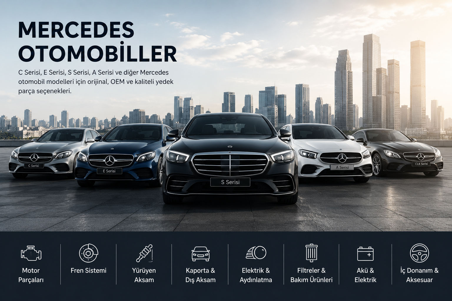 Mercedes otomobil modelleri ve Mercedes otomobil yedek parçaları